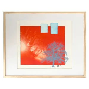 Rød Skov Blåt Træ