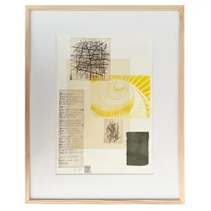 Gul Spiral Sort Firkant